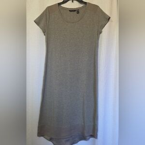 H Halston Hi-Low Hem Knit Scoop Neck Maxi Dress  GREY Size XSP